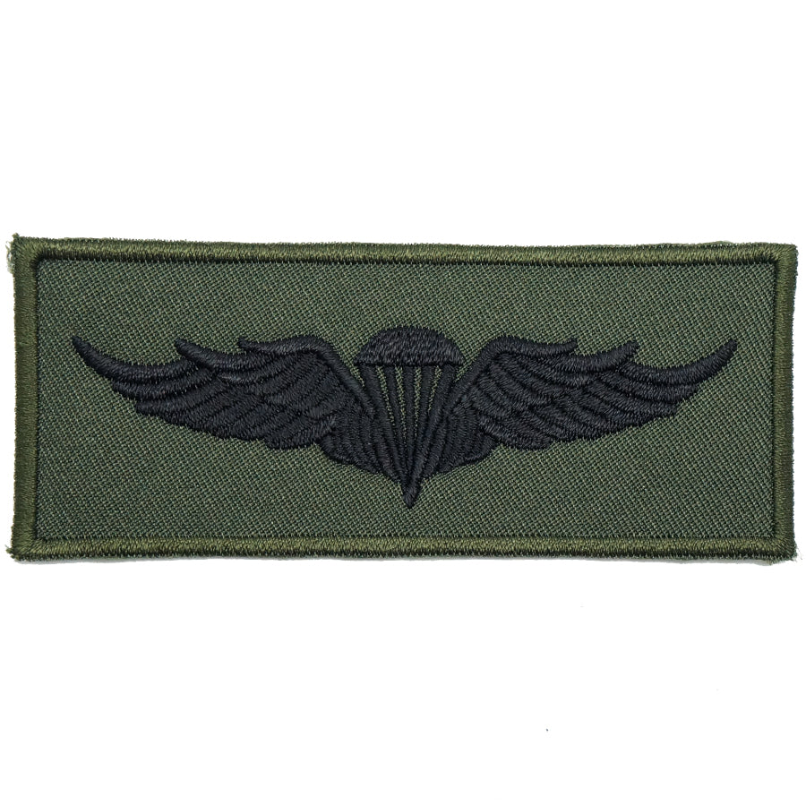 INDONESIA AIRBORNE WING - OD GREEN, GREEN BORDER