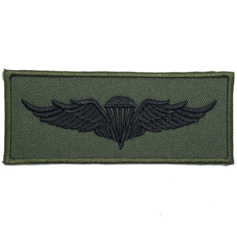 INDONESIA AIRBORNE WING - OD GREEN, GREEN BORDER