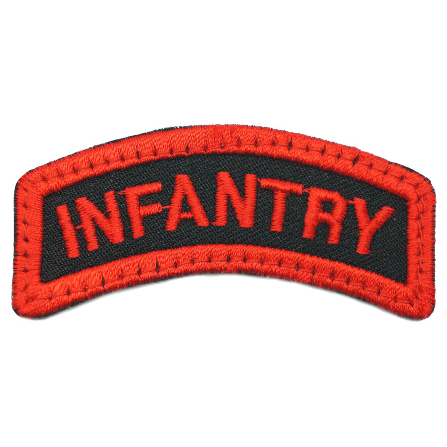 INFANTRY TAB - BLACK RED