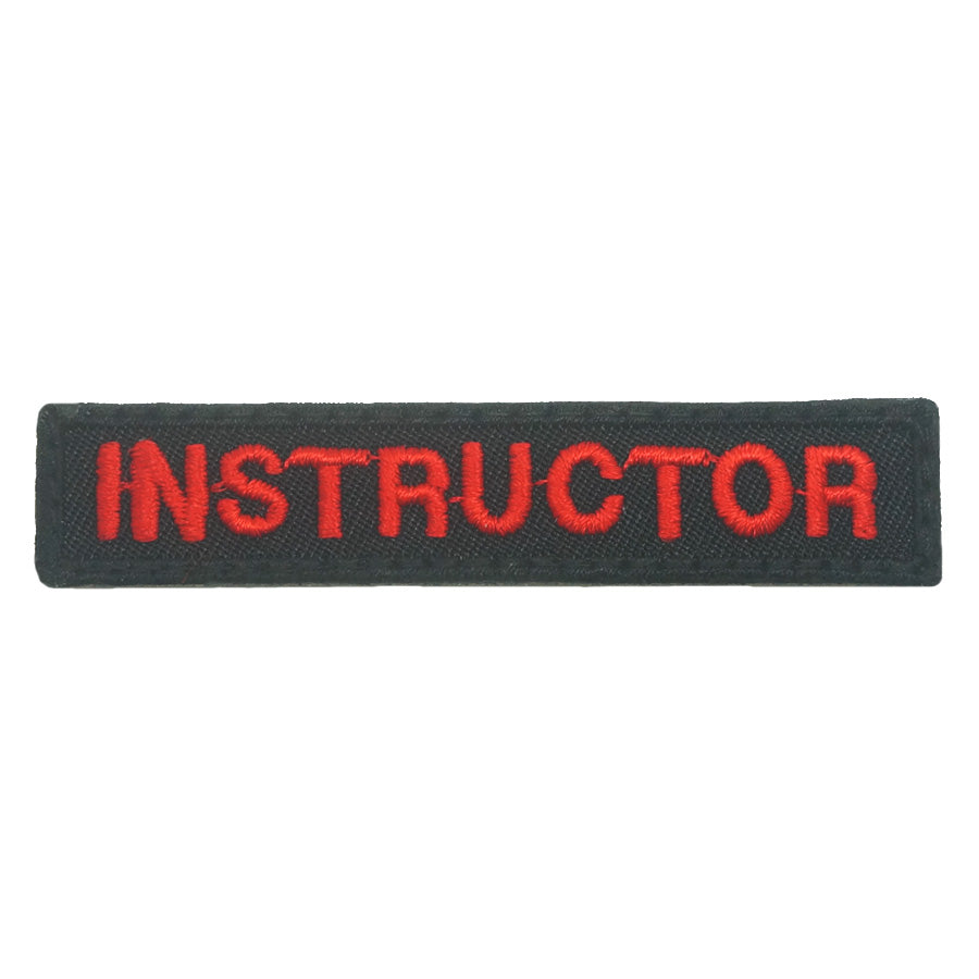 INSTRUCTOR TAG 7CM - BLACK RED