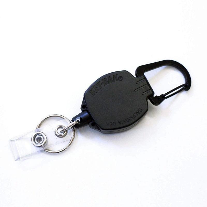 KEY-BAK SIDEKICK RETRACTABLE KEYCHAIN BADGE REEL WITH CARABINER
