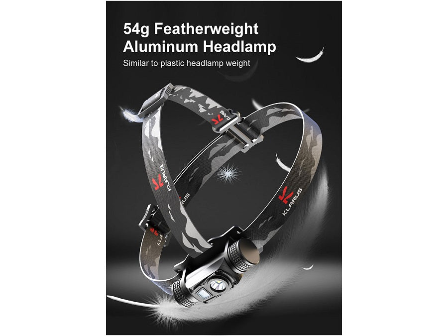 KLARUS HL1 RECHARGEABLE LED HEADLAMP - 1200 LUMENS - INCLUDES 1 X 18650