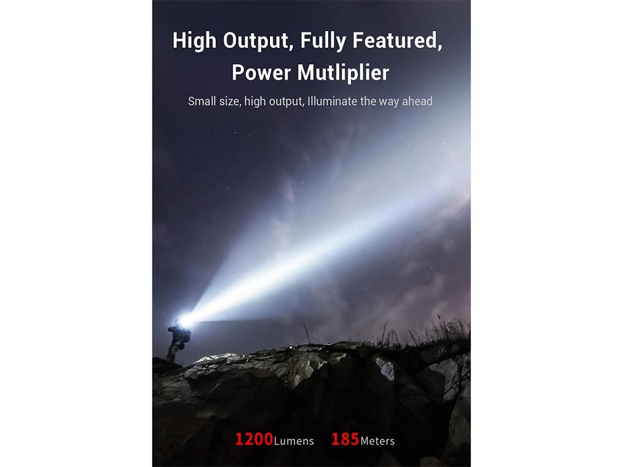 KLARUS K10 10TH ANNIVERSARY LED FLASHLIGHT - CREE XP-L HD V6 - 1200 LUMENS - TITANIUM (INCLUDES 1 X 16340)