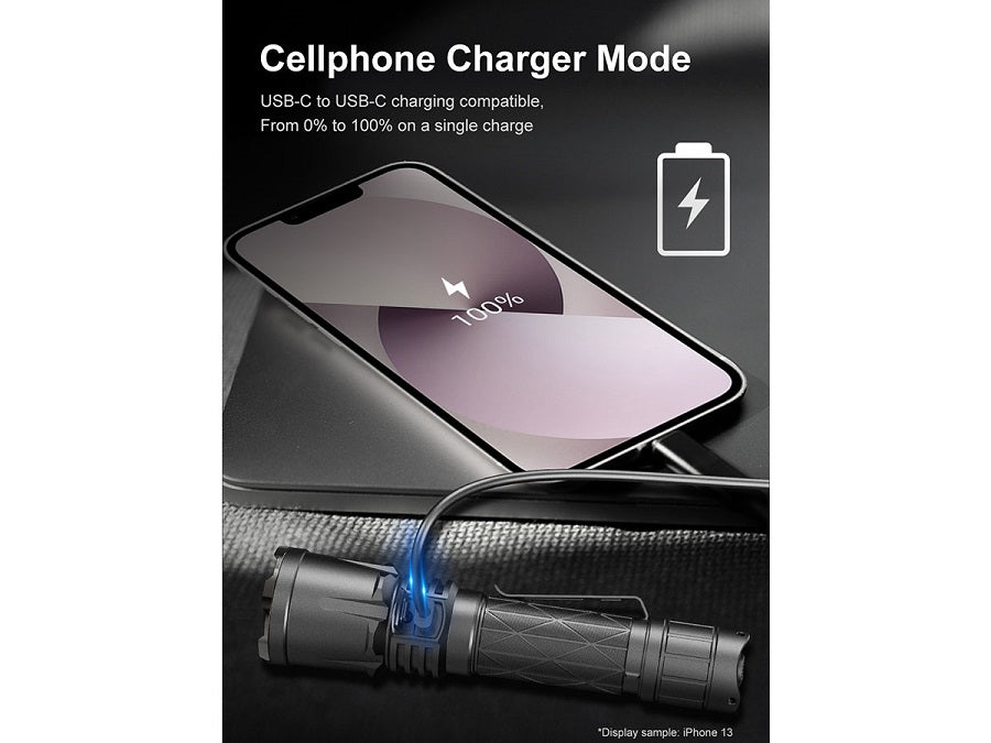 KLARUS XT21X PRO RECHARGEABLE LED FLASHLIGHT - CREE XHP70.2 - 4400 LUMENS - INCLUDES 1 X 21700