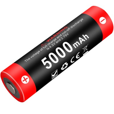 KLARUS 21GT-50 5000mAh 3.6V PROTECTED HIGH-DRAIN 15A LITHIUM BUTTON TOP BATTERY