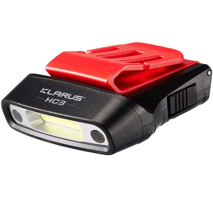 KLARUS HC3 VISOR CLIP MOTION-SENSING RECHARGEABLE HEADLAMP (BUILT-IN 500mAh BATTERY) - 100 LUMENS