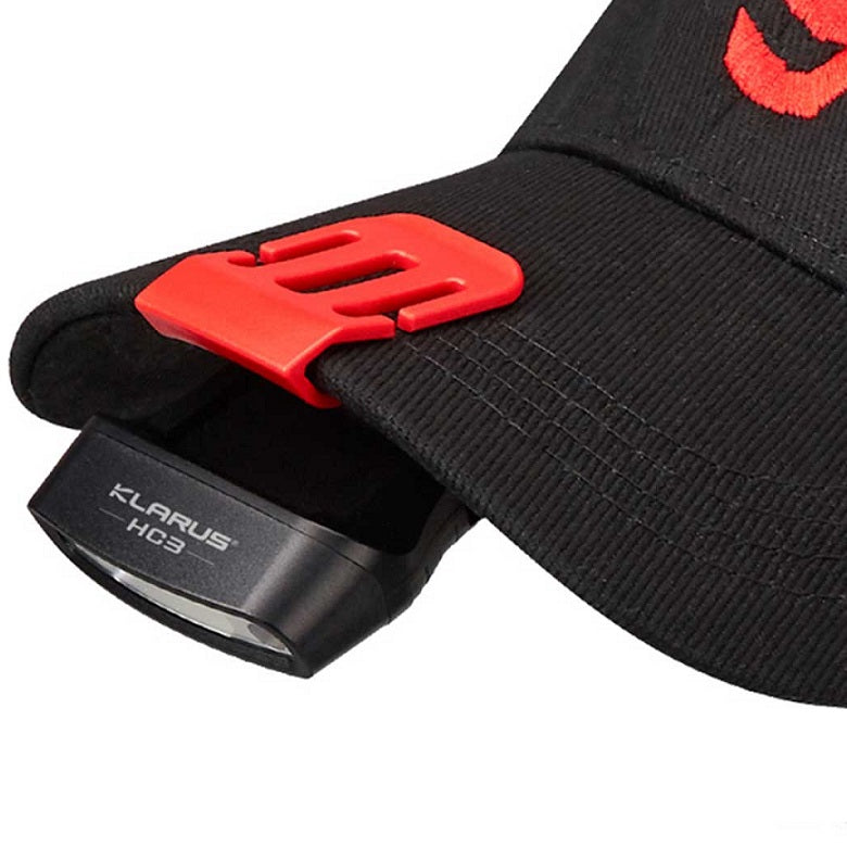 KLARUS HC3 VISOR CLIP MOTION-SENSING RECHARGEABLE HEADLAMP (BUILT-IN 500mAh BATTERY) - 100 LUMENS