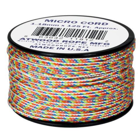 ATWOOD ROPE MFG MICRO CORD (125FT) - LIGHT STRIPES