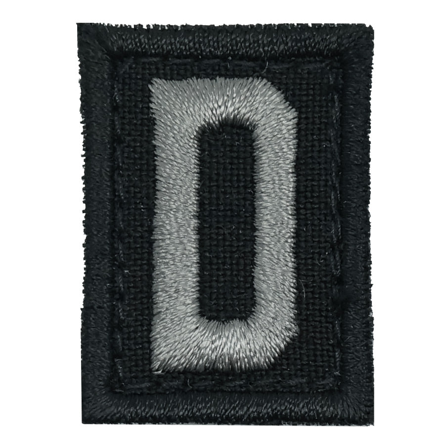 HGS LETTER D PATCH - BLACK FOLIAGE