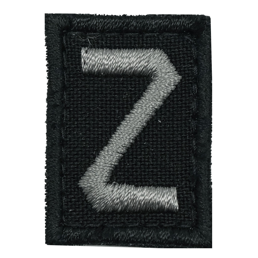 HGS LETTER Z PATCH - BLACK FOLIAGE