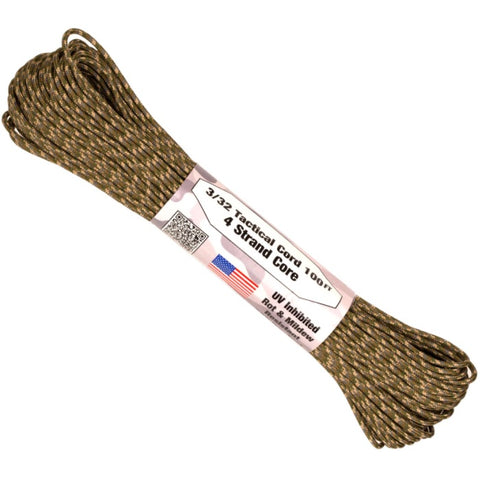ATWOOD ROPE MFG TACTICAL 275 CORD (100FT) - M CAMOUFLAGE