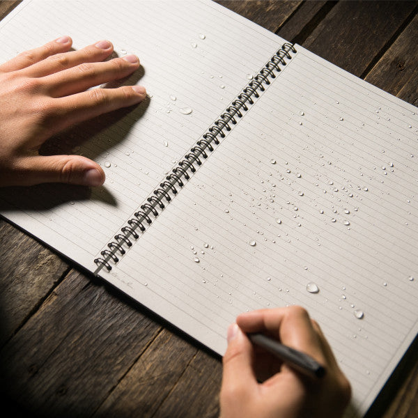 RITE IN THE RAIN WEATHERPROOF MAXI SIDE SPIRAL 8.5" X 11" NOTEBOOK - BLACK (773-MX)