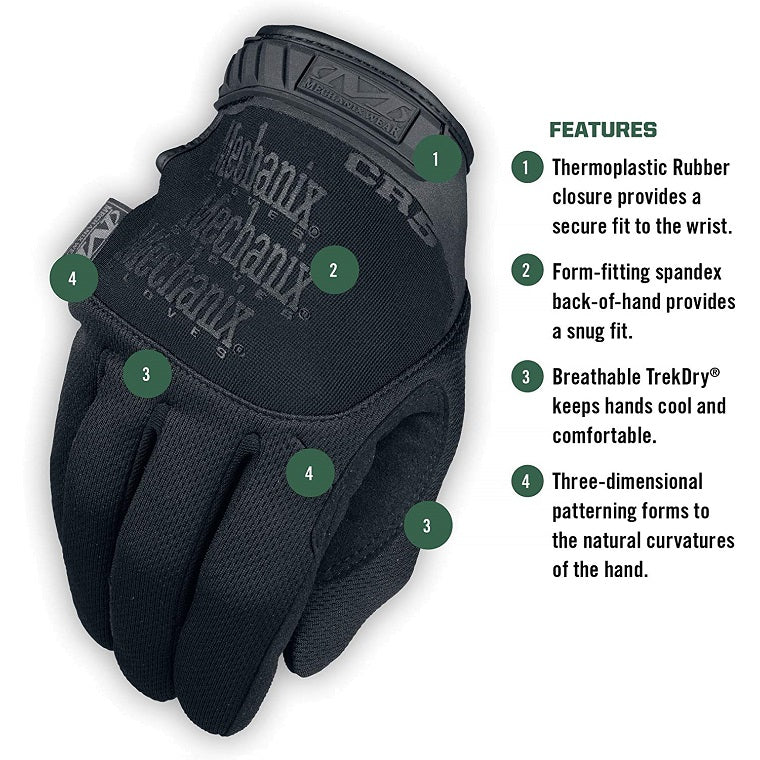 MECHANIX PURSUIT D5 - BLACK (SIZE L)