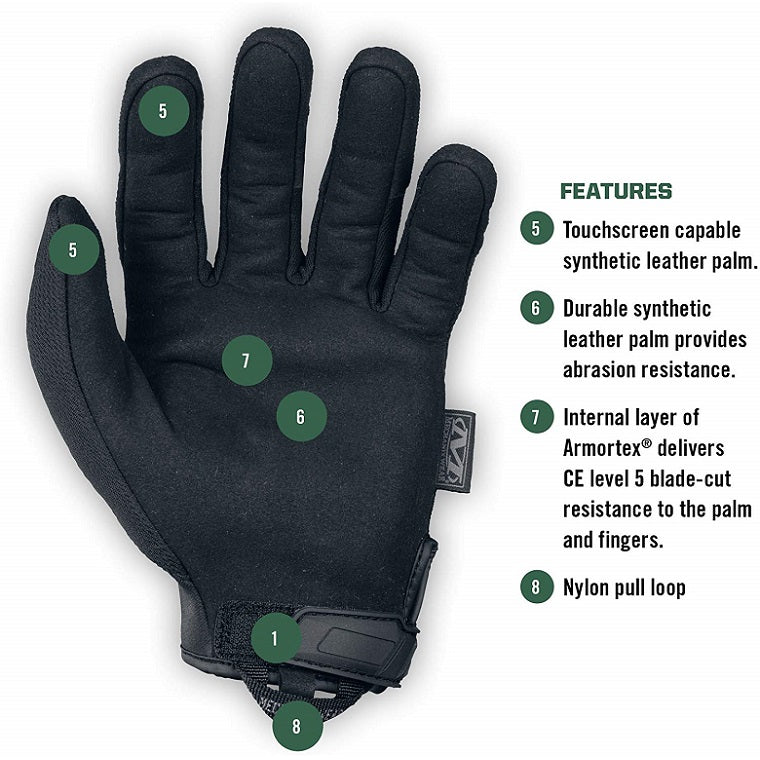 MECHANIX PURSUIT D5 - BLACK (SIZE L)