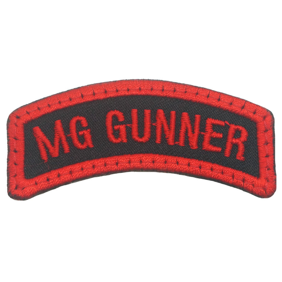 MG GUNNER TAB - BLACK RED