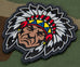 MSM NATIVE AMERICAN WARRIOR HEAD 1 MORALE PATCH - FULL COLOR
