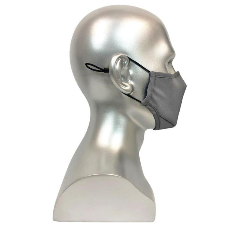 REUSABLE MASK WITH FILTER POCKET - GREY