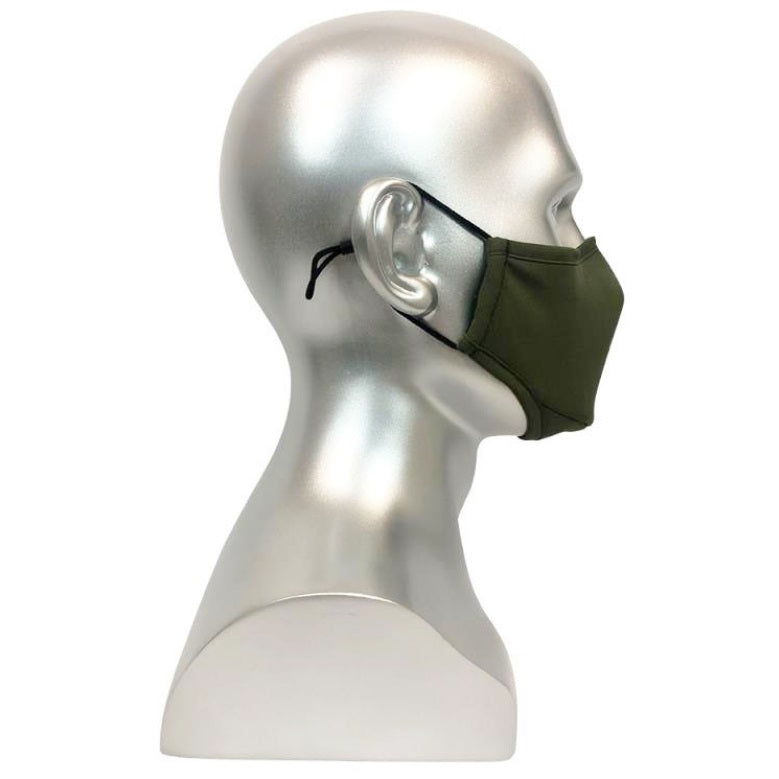REUSABLE MASK WITH FILTER POCKET - GREEN