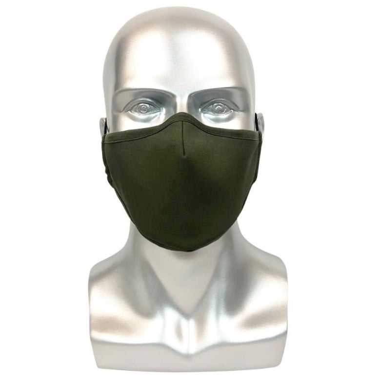 REUSABLE MASK WITH FILTER POCKET - GREEN