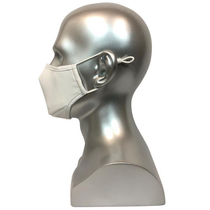 REUSABLE MASK WITH FILTER POCKET - WHITE