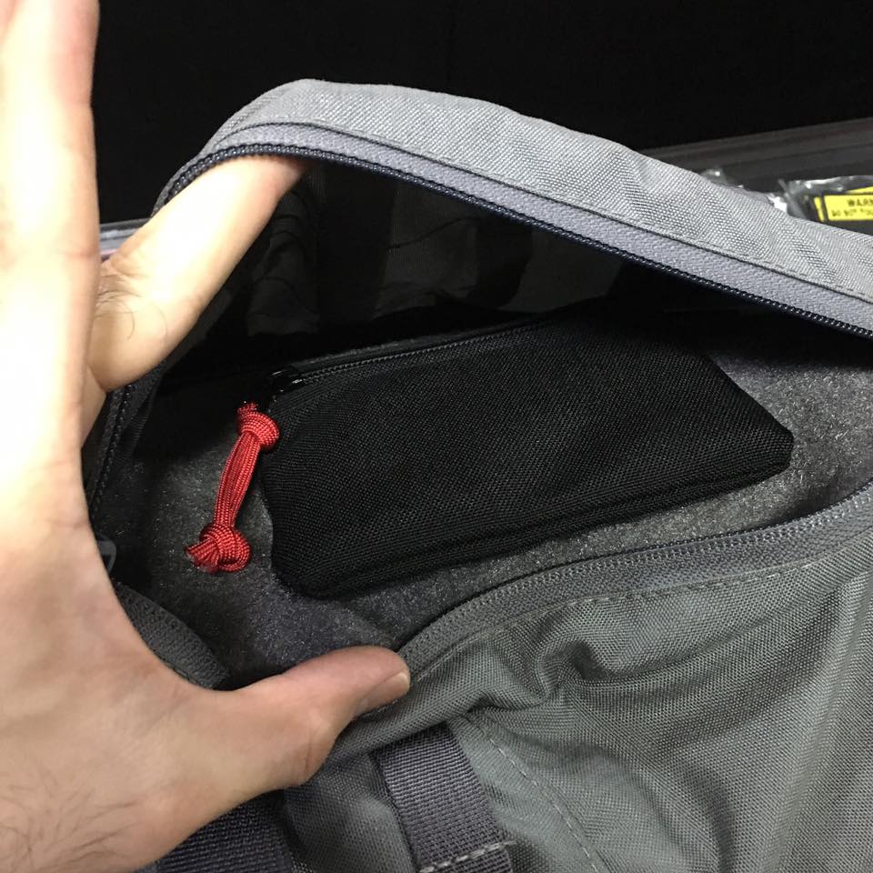 MIL-SPEC MINI EDC POUCH - HOOK SIDE VELCRO (RED)