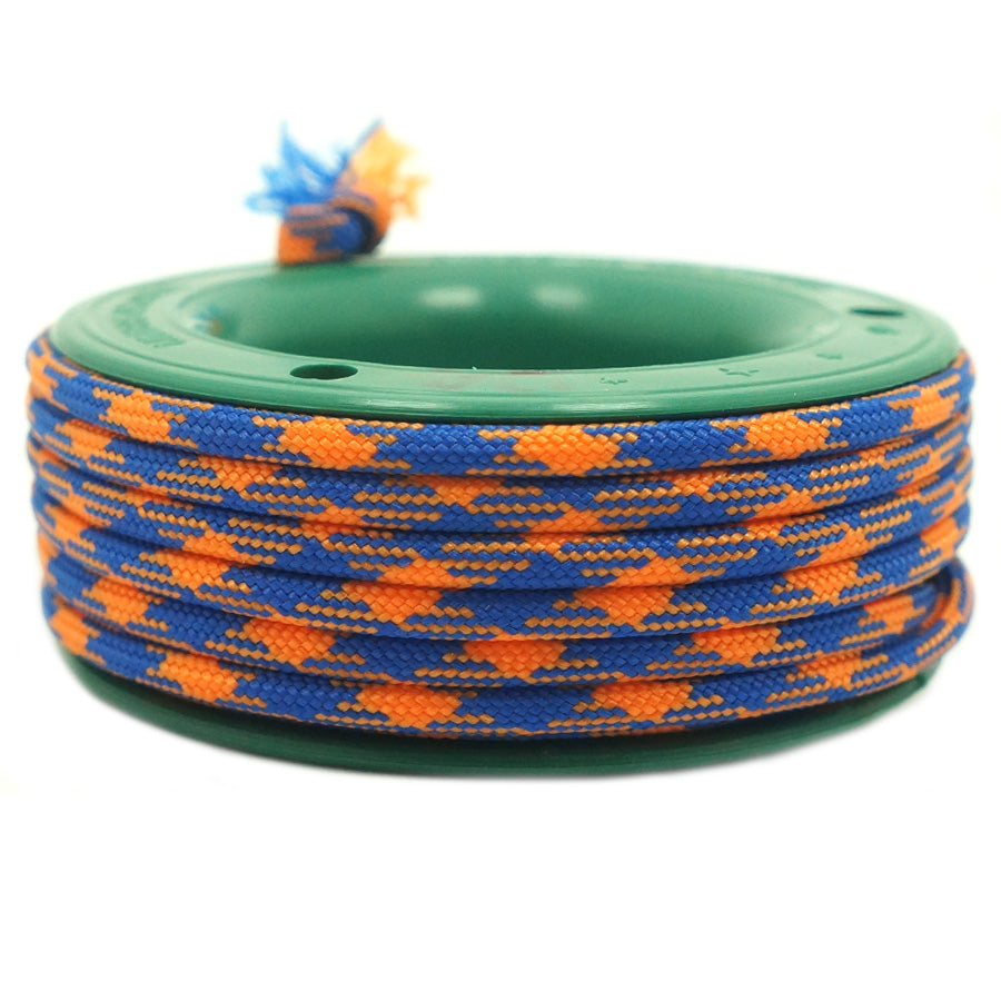 550 PARACORD MINI SPOOL - BLUE ORANGE CAMO