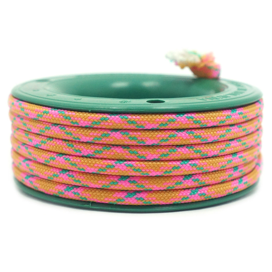 550 PARACORD MINI SPOOL - PINK GOLD CAMO