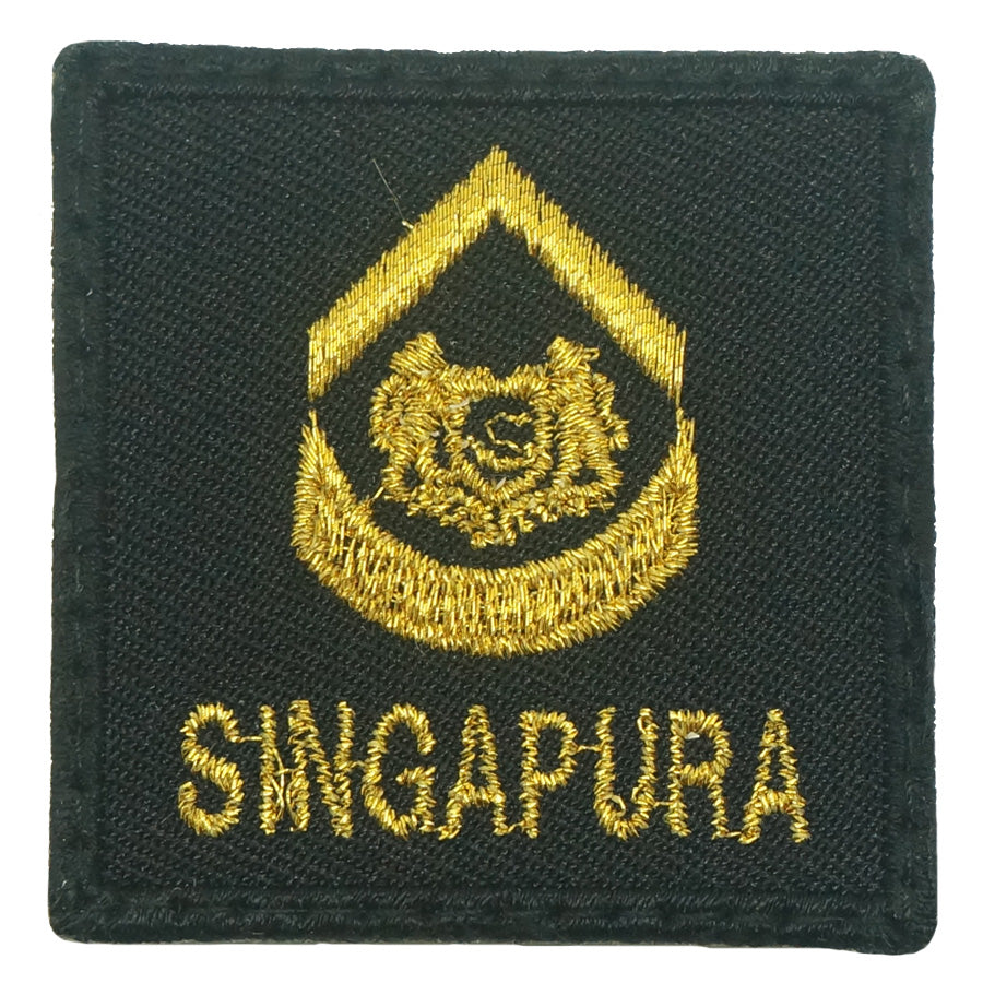 MINI SAF RANK PATCH - 2WO (BLACK GOLD)