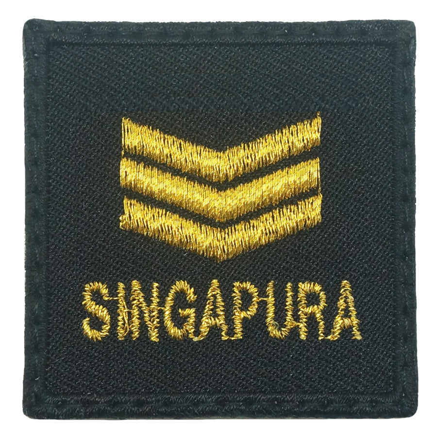 MINI SAF RANK PATCH - 3SG (BLACK GOLD)
