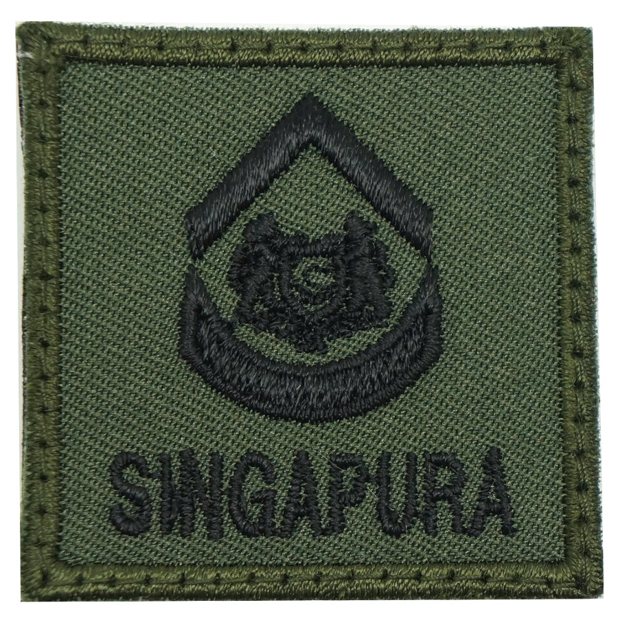 MINI SAF RANK PATCH - 2WO (OD GREEN)