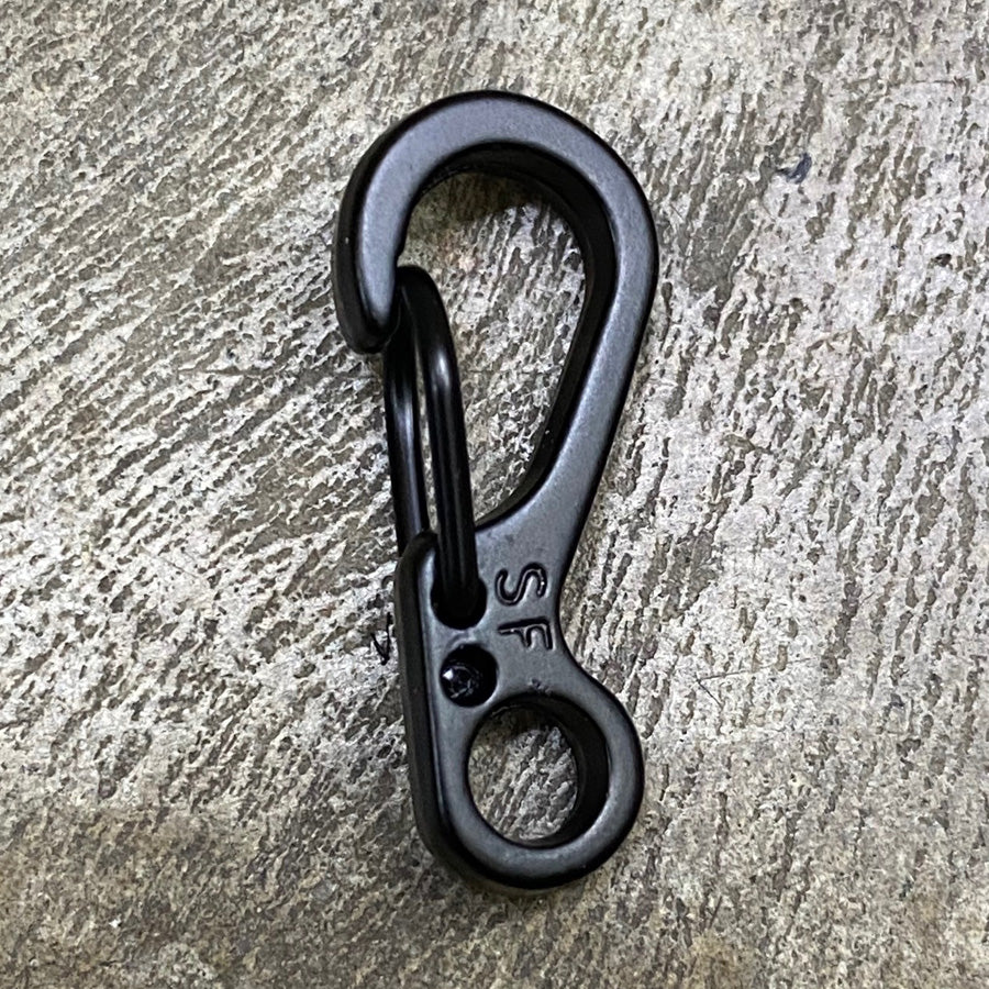 MINI SF PARACORD CARABINERS (2 PIECES - MATTE BLACK)