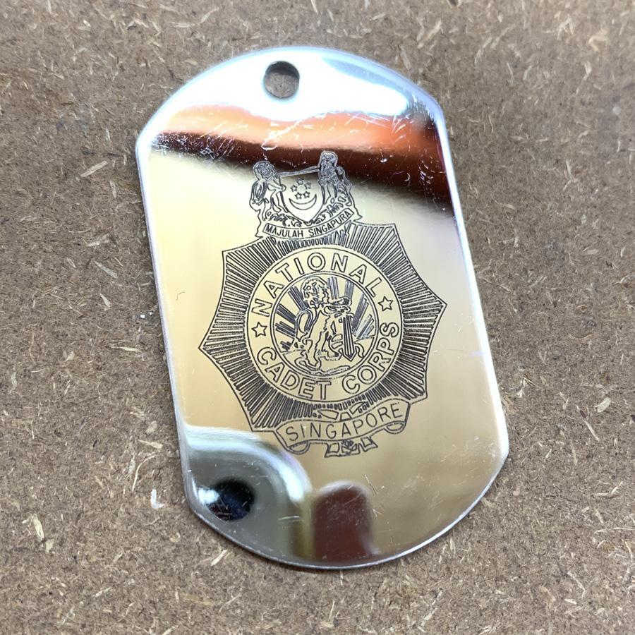 LOGO DOG TAG KEYCHAIN - STAINLESS STEEL