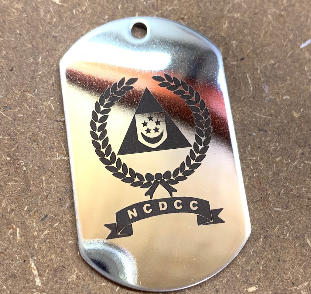 LOGO DOG TAG - STAINLESS STEEL (NCDCC)