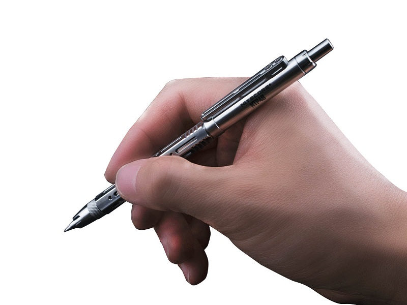 NITECORE NTP48 TITANIUM ALLOY MECHANICAL PENCIL - GLOSS SILVER