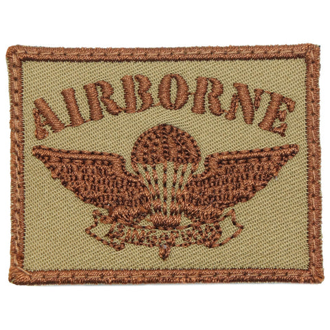 OLD SCHOOL SAF AIRBORNE PATCH - COYOTE BROWN