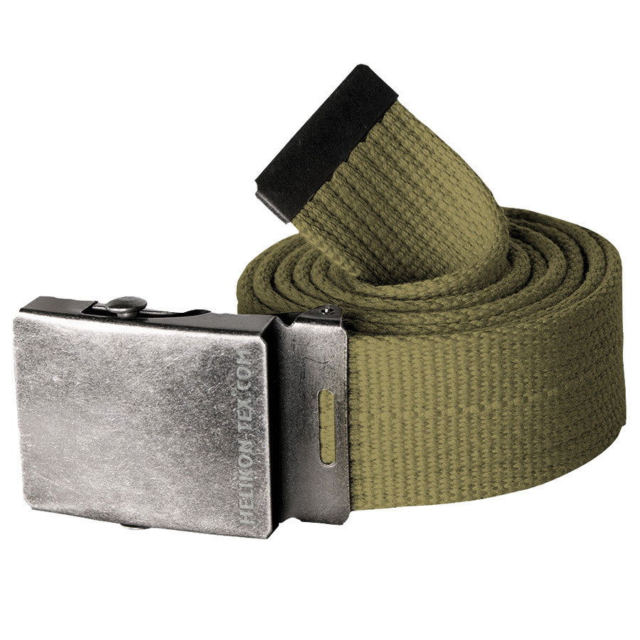 HELIKON-TEX CANVAS BELT - OLIVE GREEN - Hock Gift Shop | Army Online Store  in Singapore
