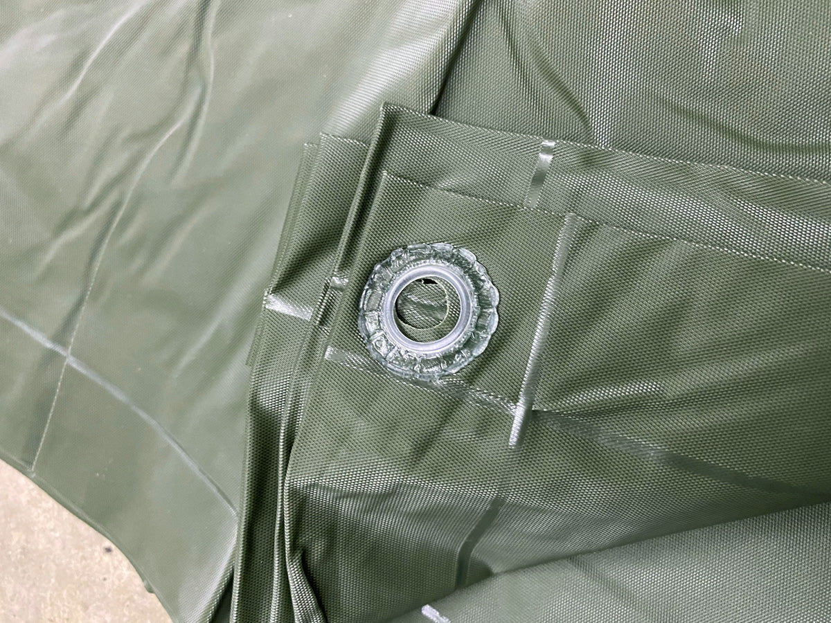 PVC GROUND SHEET - 52" x 80" (OLIVE GREEN)