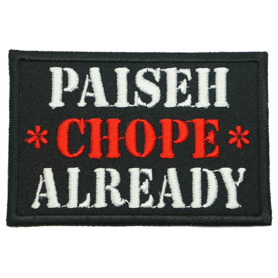 PAISEH CHOPE ALREADY PATCH - BLACK