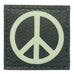 PEACE SIGN PATCH - GLOW IN THE DARK