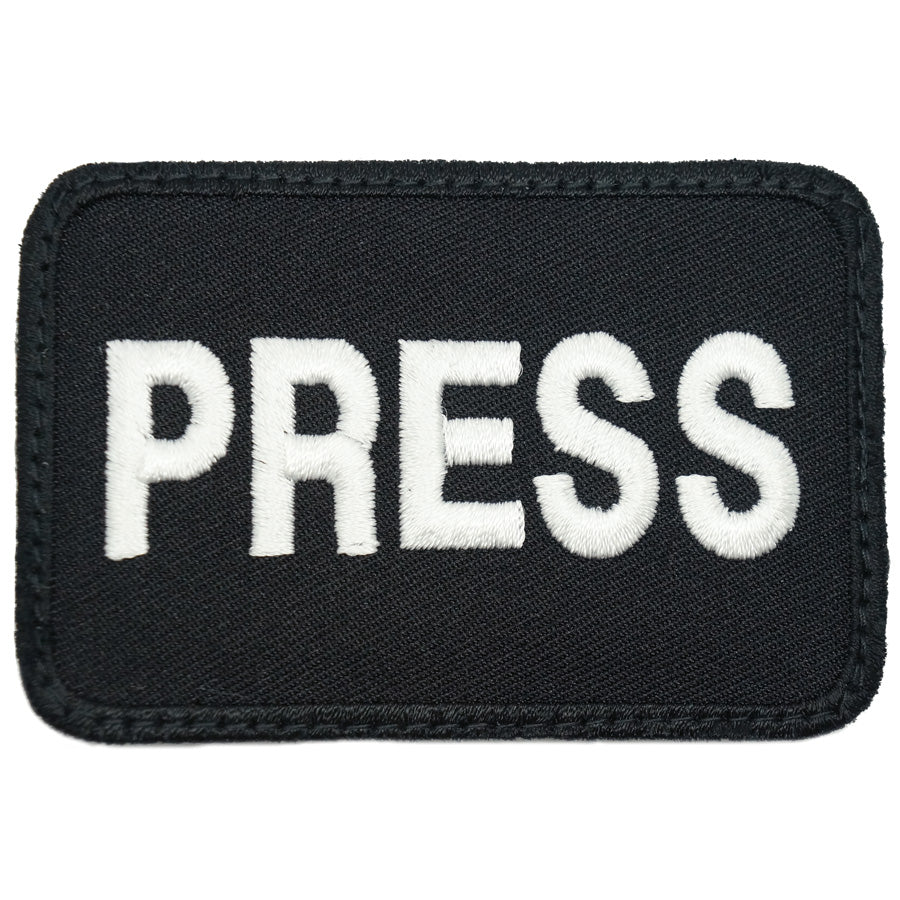 PRESS PATCH - BLACK WHITE