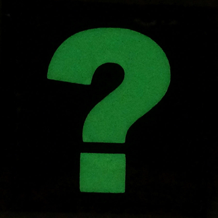 QUESTION MARK GITD PATCH - GLOW IN THE DARK