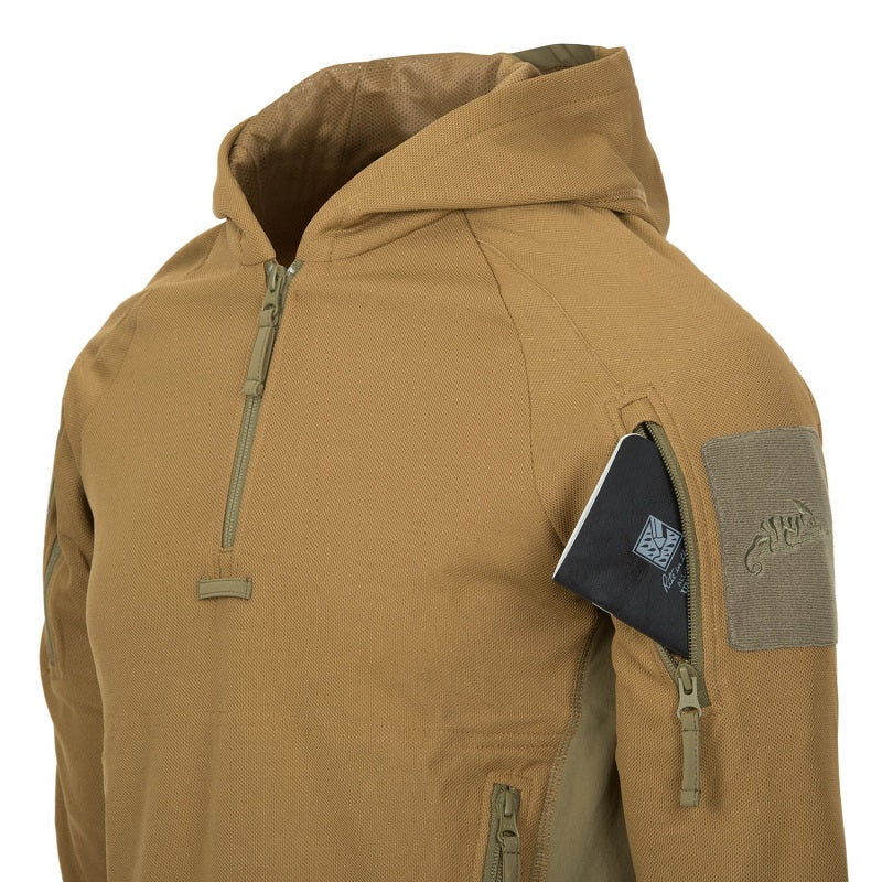 HELIKON-TEX RANGE HOODIE - TOPCOOL - COYOTE/ADAPTIVE GREEN