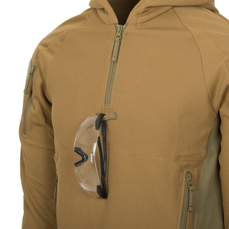 HELIKON-TEX RANGE HOODIE - TOPCOOL - COYOTE/ADAPTIVE GREEN