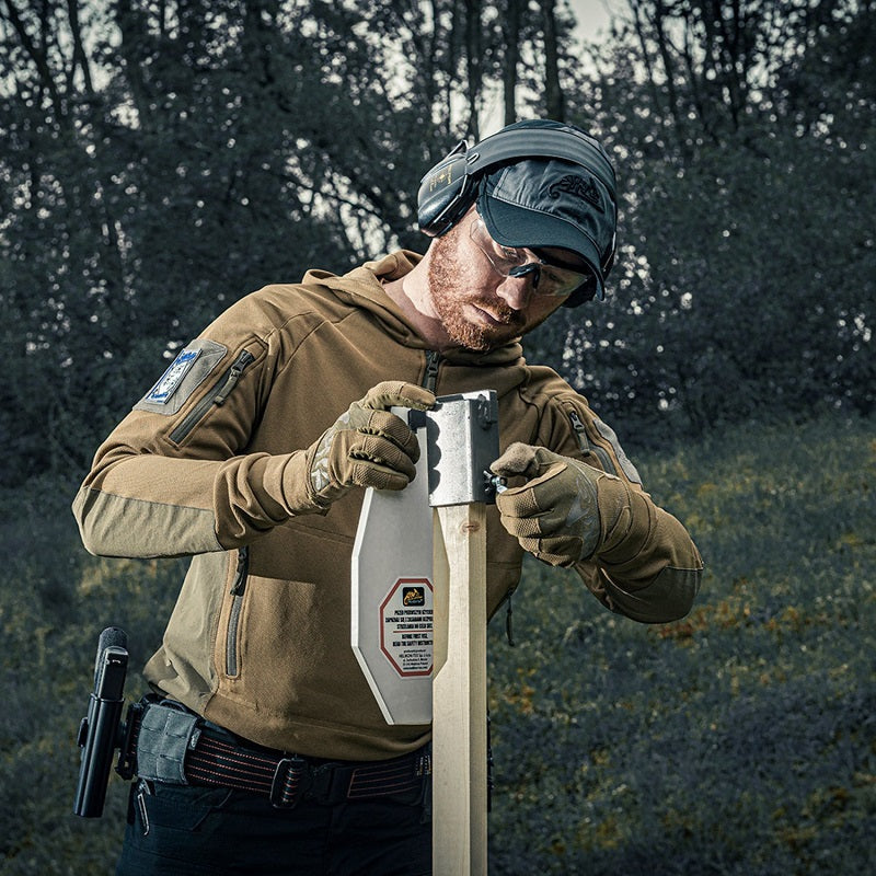 HELIKON-TEX RANGE HOODIE - TOPCOOL - COYOTE/ADAPTIVE GREEN