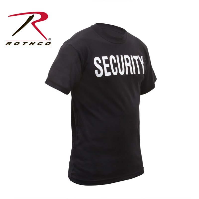 ROTHCO 2-SIDED SECURITY T-SHIRT - BLACK - Hock Gift Shop | Army Online Store in Singapore