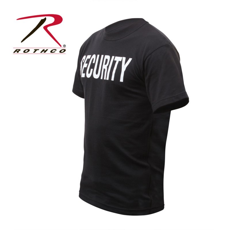ROTHCO 2-SIDED SECURITY T-SHIRT - BLACK - Hock Gift Shop | Army Online Store in Singapore