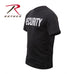 ROTHCO 2-SIDED SECURITY T-SHIRT - BLACK - Hock Gift Shop | Army Online Store in Singapore