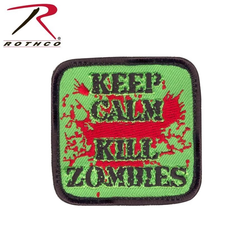 ROTHCO KEEP CALM KILL ZOMBIES PATCH - Hock Gift Shop | Army Online Store in Singapore