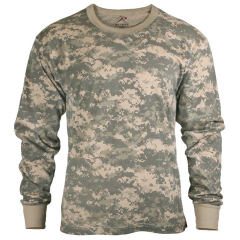 ROTHCO LONG SLEEVE CAMO T-SHIRT - ACU DIGITAL CAMO - Hock Gift Shop | Army Online Store in Singapore