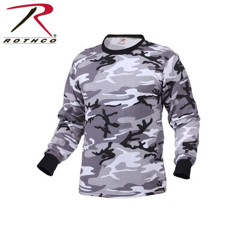 ROTHCO LONG SLEEVE CAMO T-SHIRT - CITY CAMO - Hock Gift Shop | Army Online Store in Singapore
